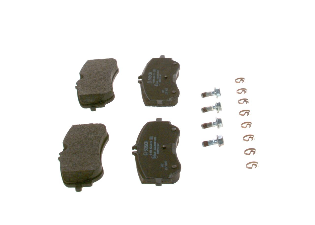 0986424875 Bosch Колодки гальмівні задні, дискові