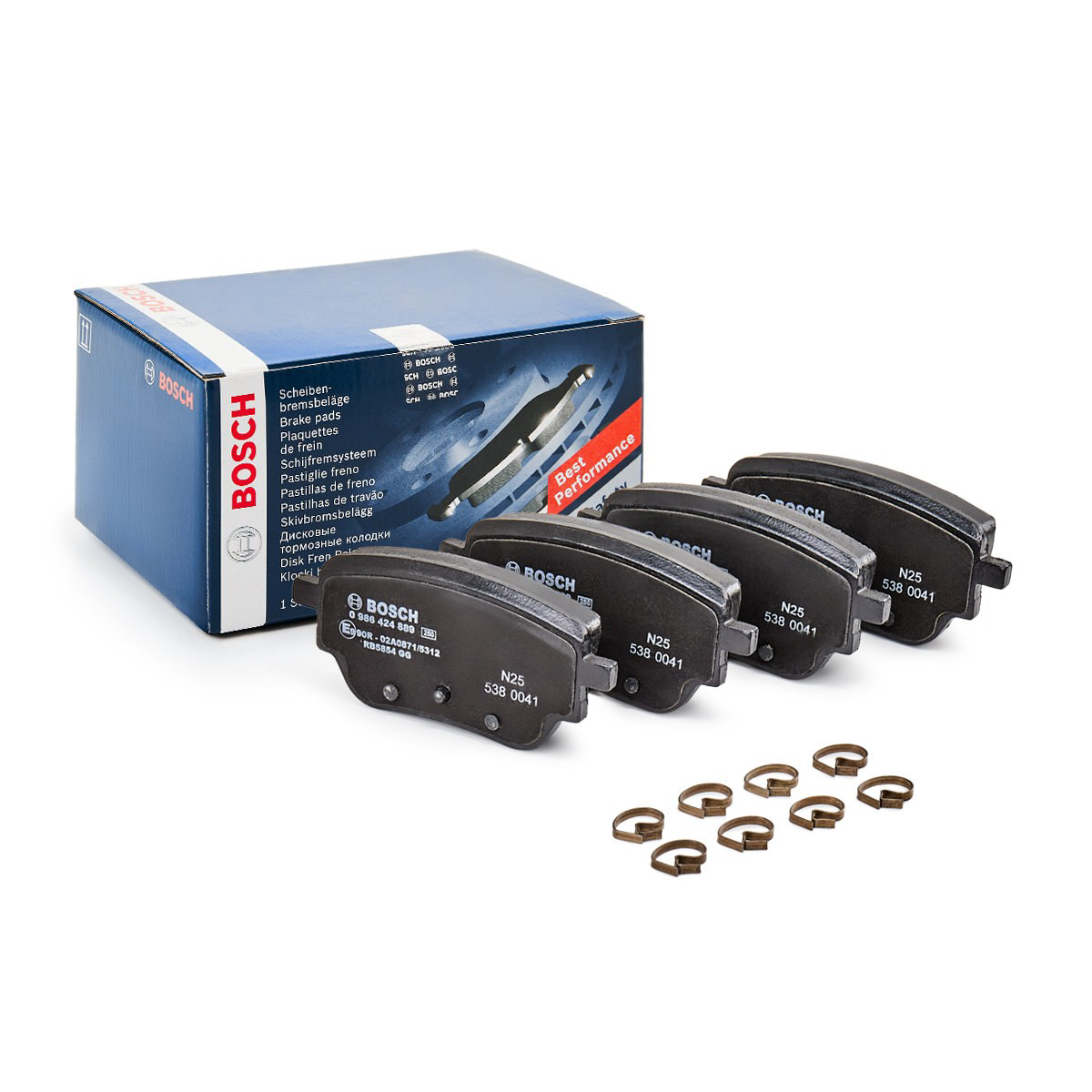 0986424889 Bosch Колодки гальмівні задні, дискові