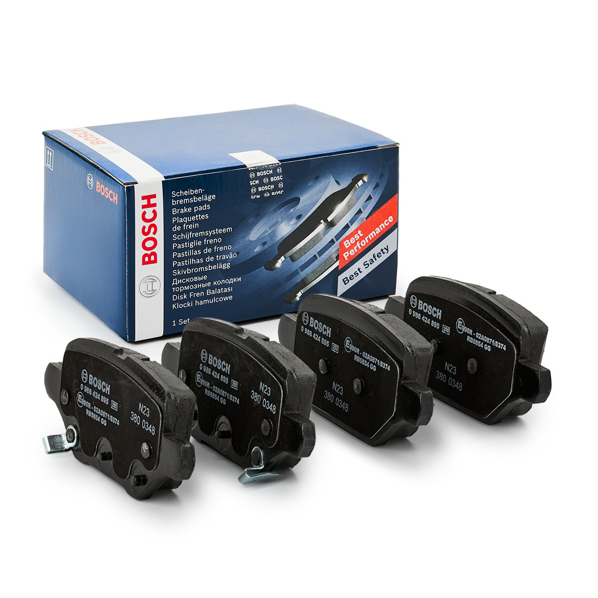 Задні гальмівні колодки 0986424895 Bosch