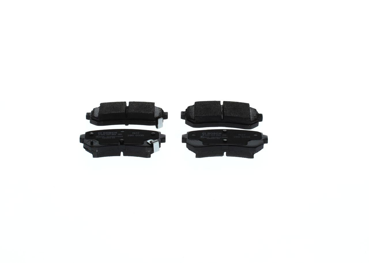0986424956 Bosch Колодки гальмівні задні, дискові