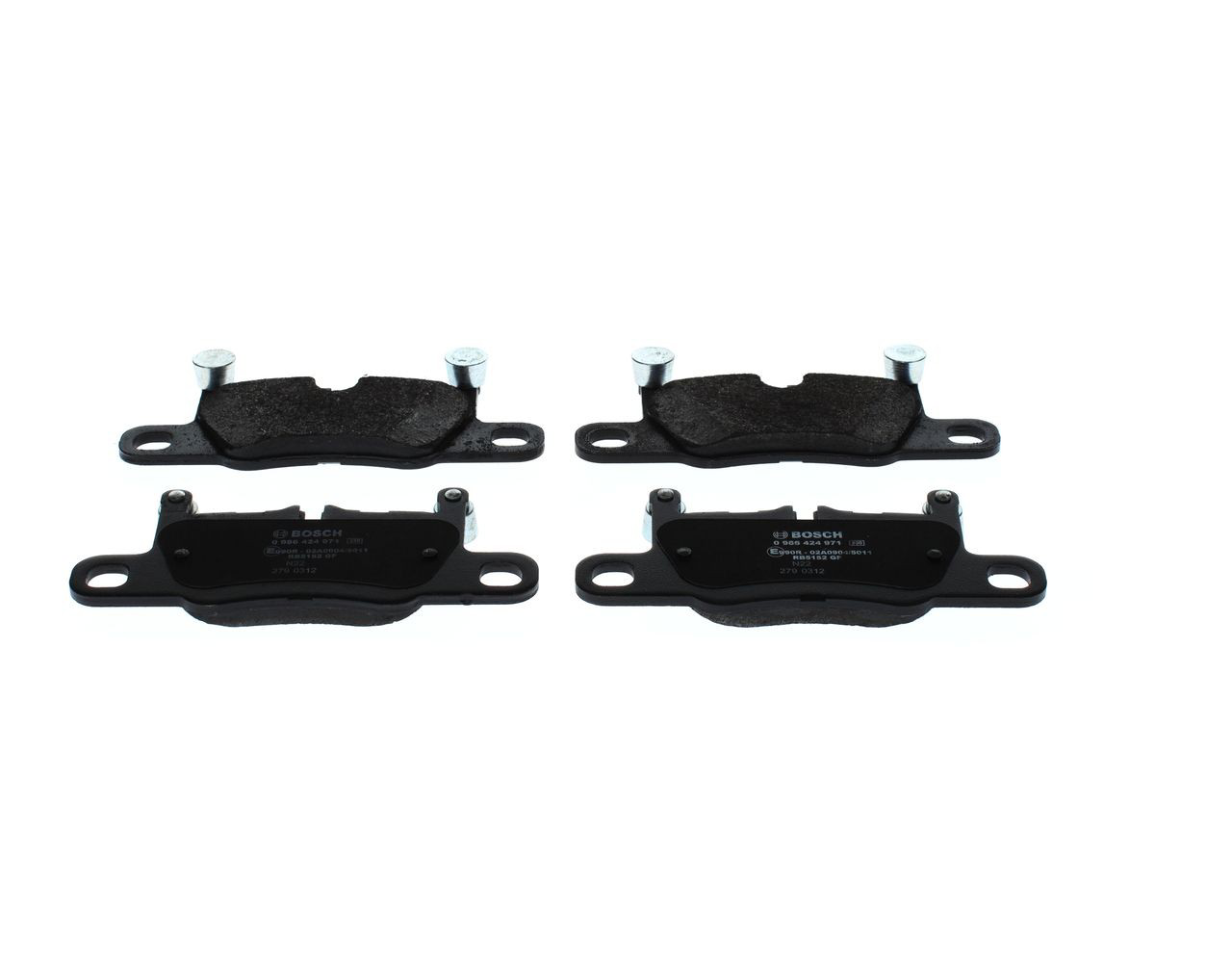 0986424971 Bosch Колодки гальмівні задні, дискові