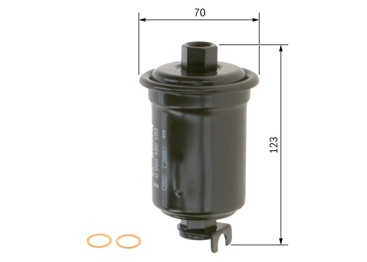 Паливний фільтр 0986450103 Bosch