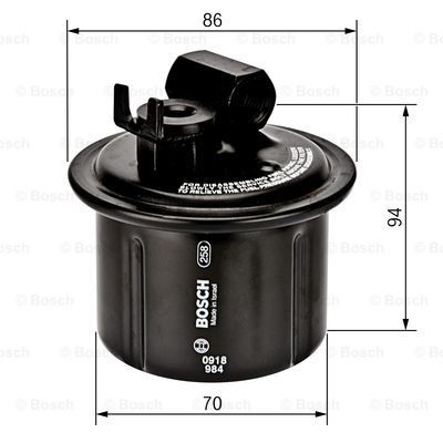 Паливний фільтр 0986450104 Bosch
