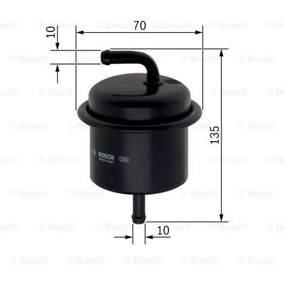 Паливний фільтр 0986450106 Bosch
