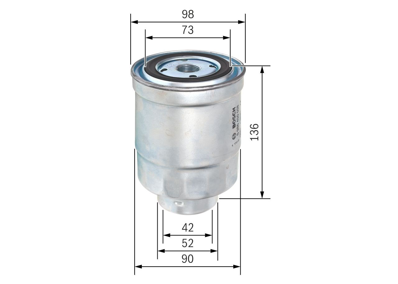 Фільтр тонкого очищення палива Bosch 0986450508 ціна, від 12.31 USD