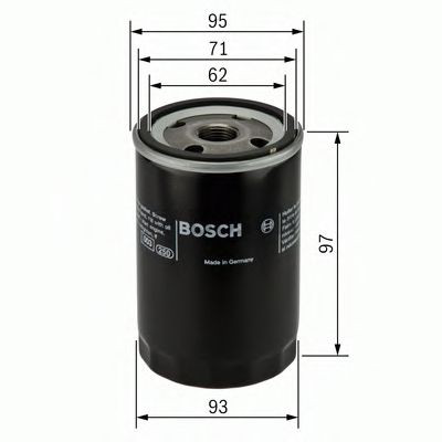 Масляний фільтр двигуна Bosch 0986452003 ціна, від 5.70 USD