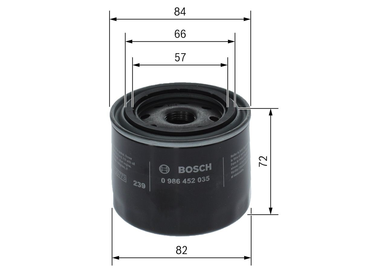 Фільтр масляний Bosch 0986452035