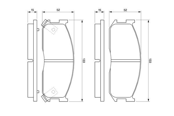 Купити 0986460020 Bosch Колодки гальмівні передні, дискові
