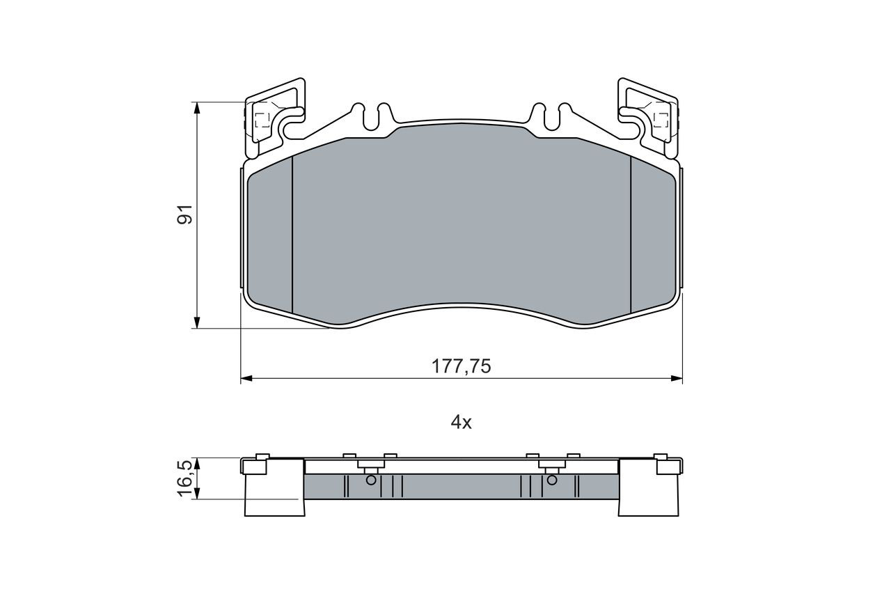 Купити 0986460024 Bosch Колодки гальмівні передні, дискові
