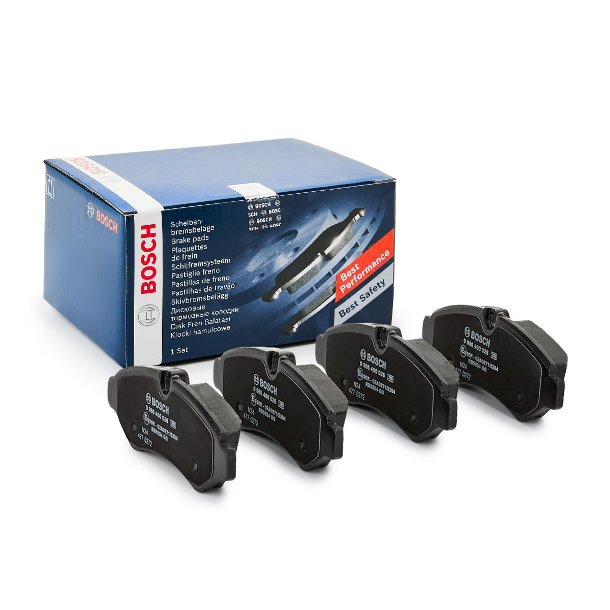 0986460026 Bosch Колодки гальмівні задні, дискові