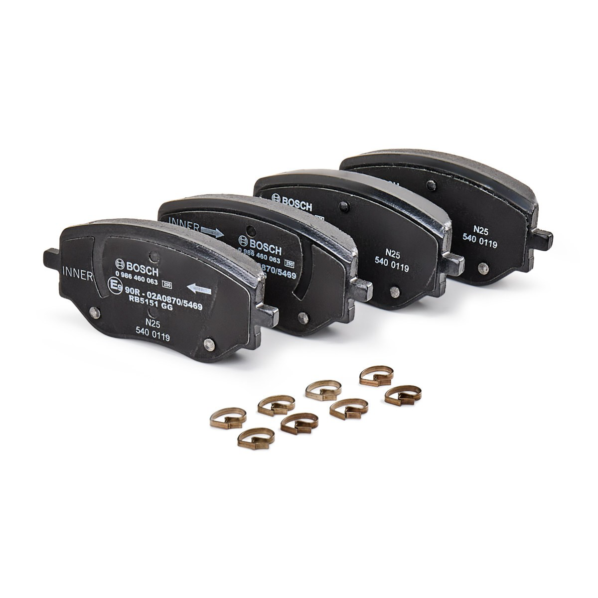Гальмівні колодки Bosch 0986460063 ціна, від 24.66 USD