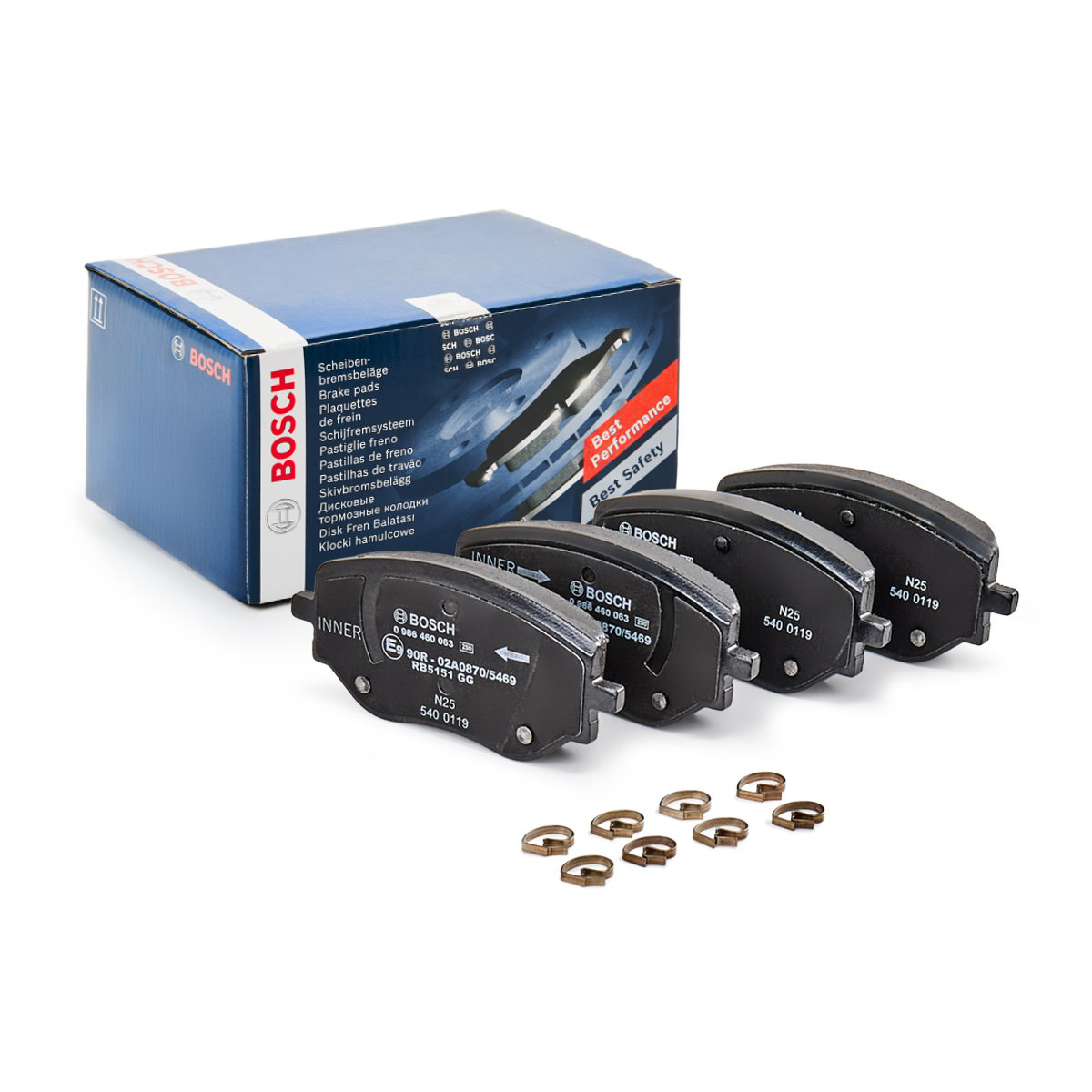 Тормозні колодки Bosch 0986460063