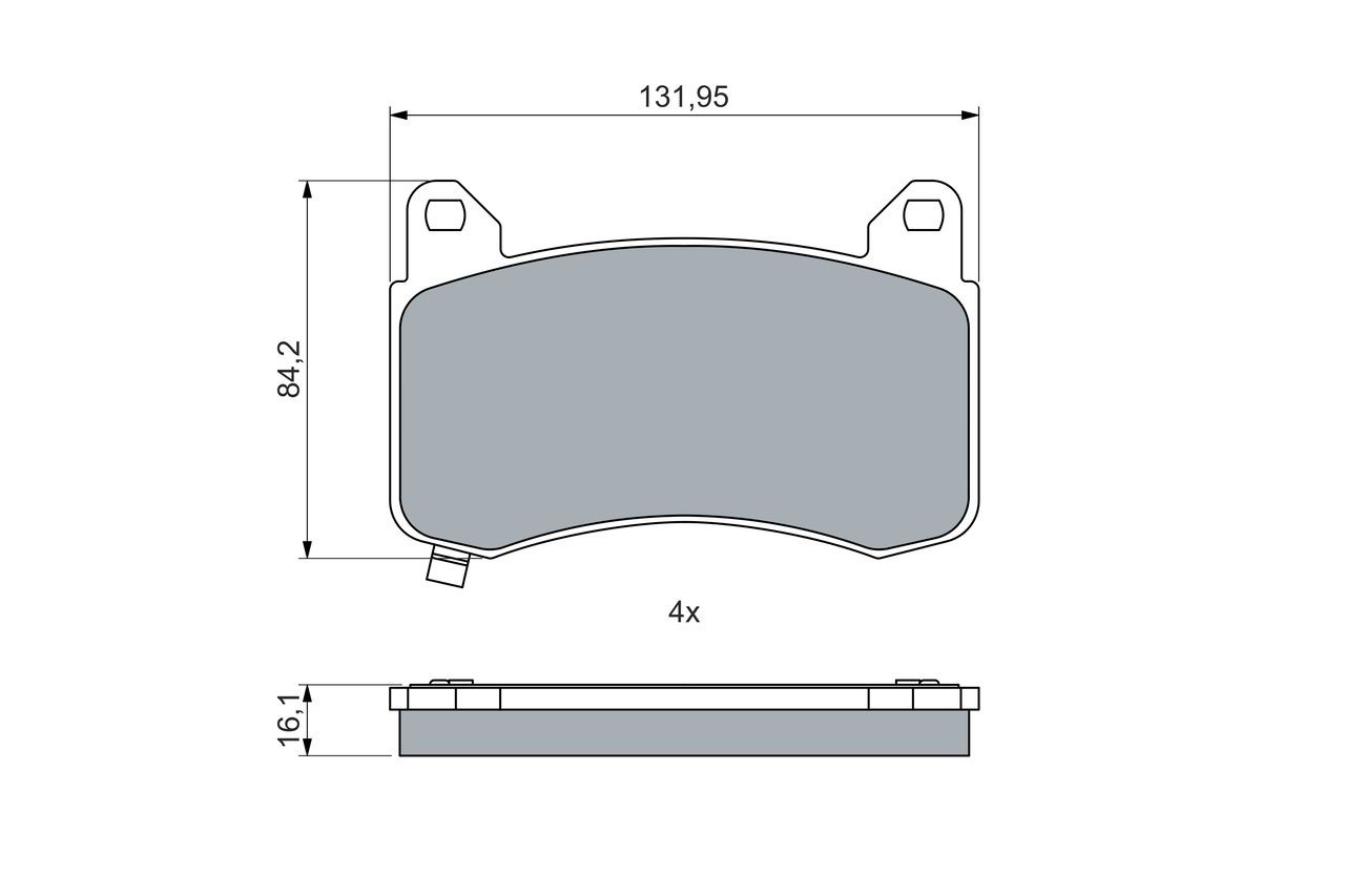 Купити 0986460085 Bosch Колодки гальмівні передні, дискові
