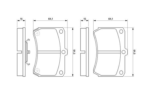 Гальмівні колодки Bosch 0986460390 ціна, від 17.74 USD