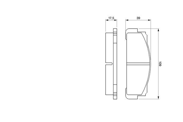 Купити 0986460736 Bosch Колодки гальмівні передні, дискові