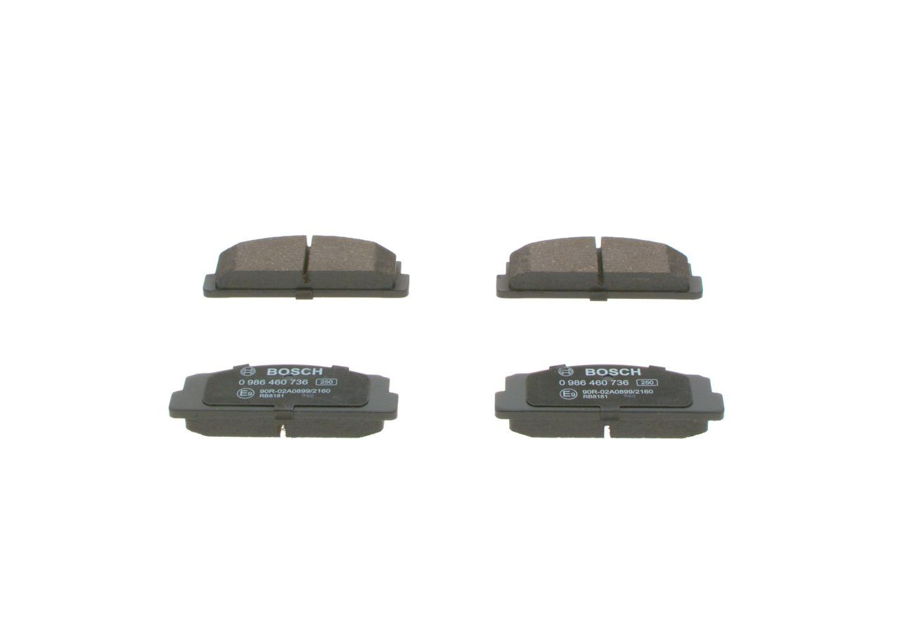 0986460736 Bosch Передні гальмівні колодки