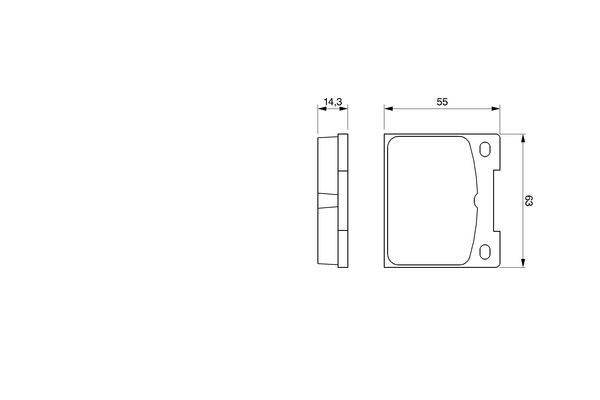 Задні гальмівні колодки Bosch 0986460881 ціна, від 19.71 USD