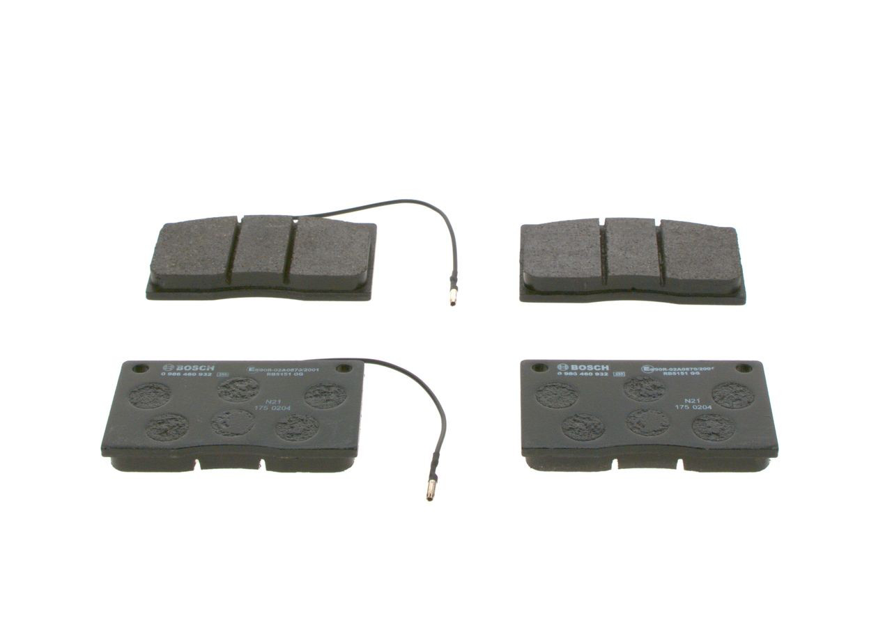 0986460932 Bosch Передні гальмівні колодки