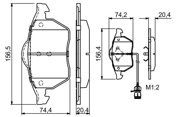 Гальмівні колодки Bosch 0986460937 ціна, від 22.79 USD
