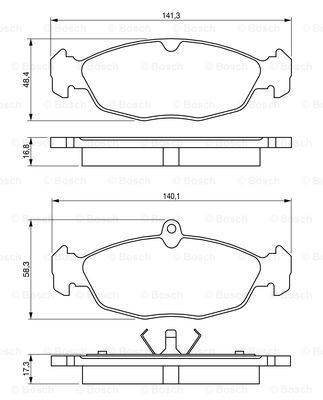 Купити 0986460938 Bosch Колодки гальмівні передні, дискові