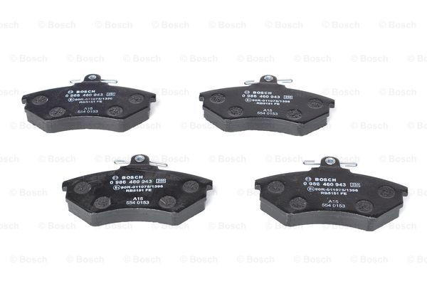 Передні тормозні колодки 0986460943 Bosch