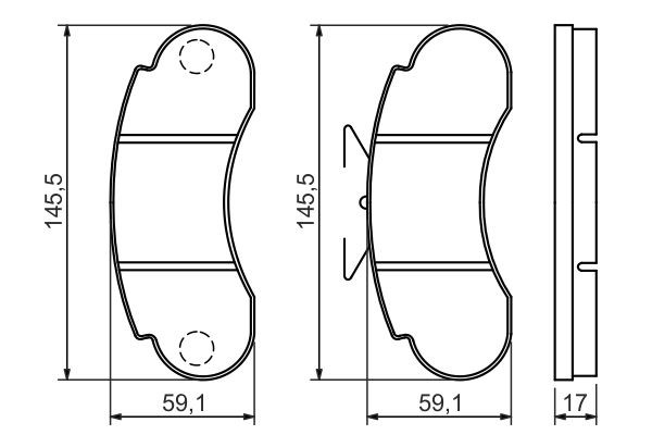 0986460947 Bosch Передні гальмівні колодки