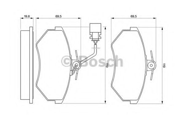 Гальмівні колодки Bosch 0986460948 ціна, від 18.33 USD