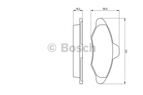 Передні тормозні колодки 0986460949 Bosch