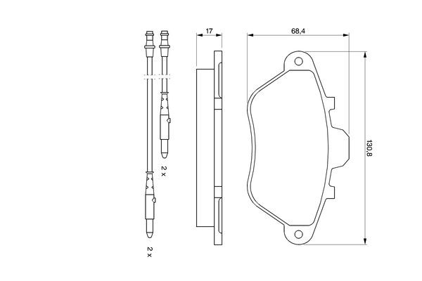 Гальмівні колодки Bosch 0986460950 ціна, від 18.94 USD