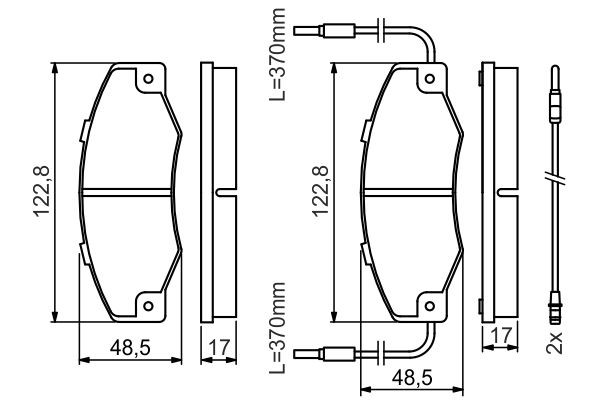Купити 0986460953 Bosch Колодки гальмівні передні, дискові