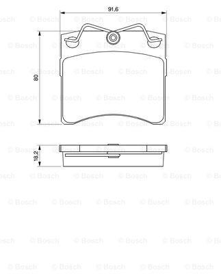 Купити 0986460954 Bosch Колодки гальмівні передні, дискові