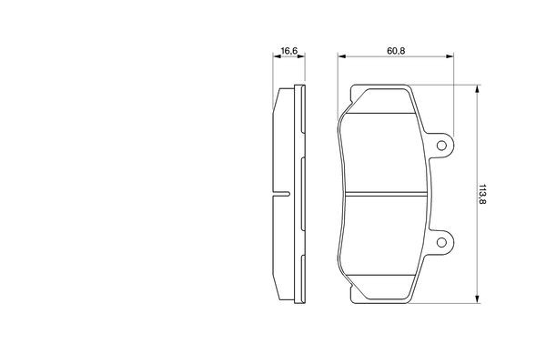 Гальмівні колодки Bosch 0986460961 ціна, від 16.65 USD