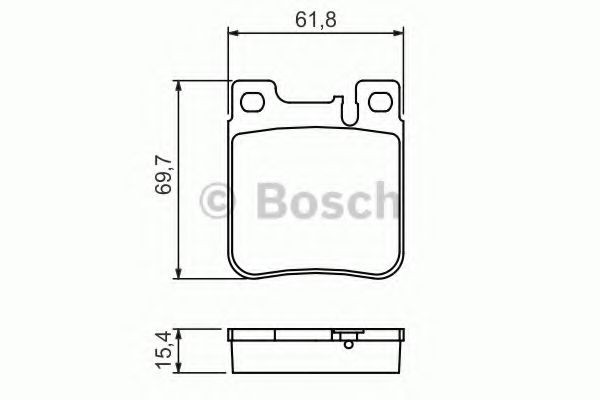 Купити 0986460965 Bosch Задні колодки