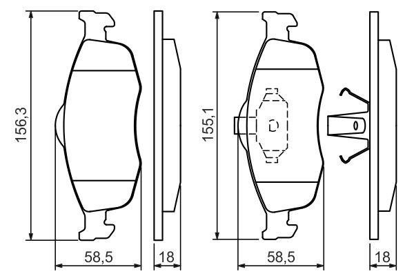 Купити 0986460969 Bosch Колодки гальмівні передні, дискові