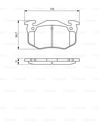 Купити 0986460970 Bosch Задні колодки