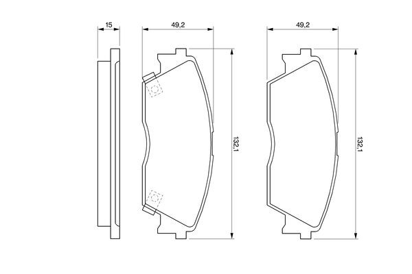 Гальмівні колодки Bosch 0986460972 ціна, від 16.17 USD