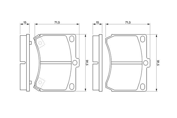 Гальмівні колодки Bosch 0986460974 ціна, від 16.73 USD