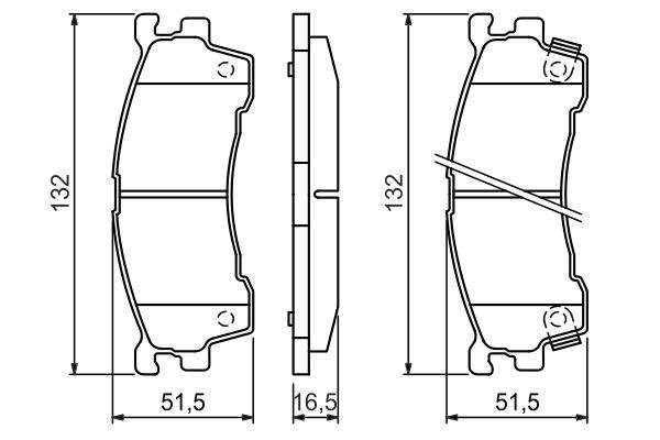 Купити 0986460975 Bosch Колодки гальмівні передні, дискові