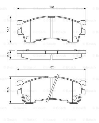 Гальмівні колодки Bosch 0986460975 ціна, від 19.34 USD