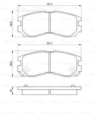 Купити 0986460979 Bosch Колодки гальмівні передні, дискові