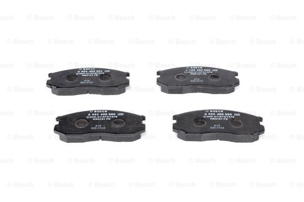 Купити 0986460980 Bosch Колодки гальмівні передні, дискові