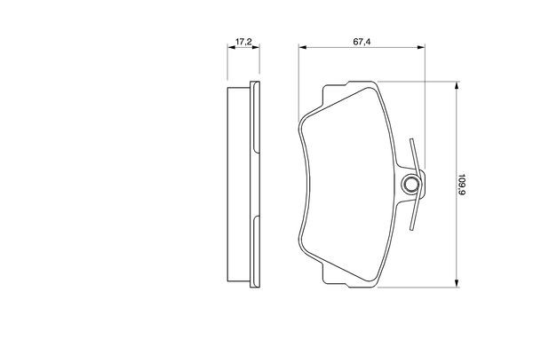Гальмівні колодки Bosch 0986460989 ціна, від 19.92 USD