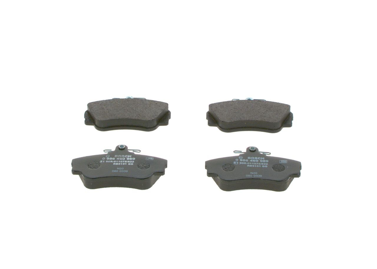 0986460989 Bosch Передні гальмівні колодки