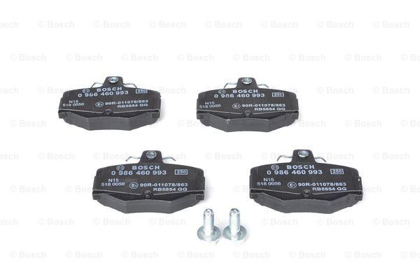 Задні гальмівні колодки Bosch 0986460993 ціна, від 21.09 USD