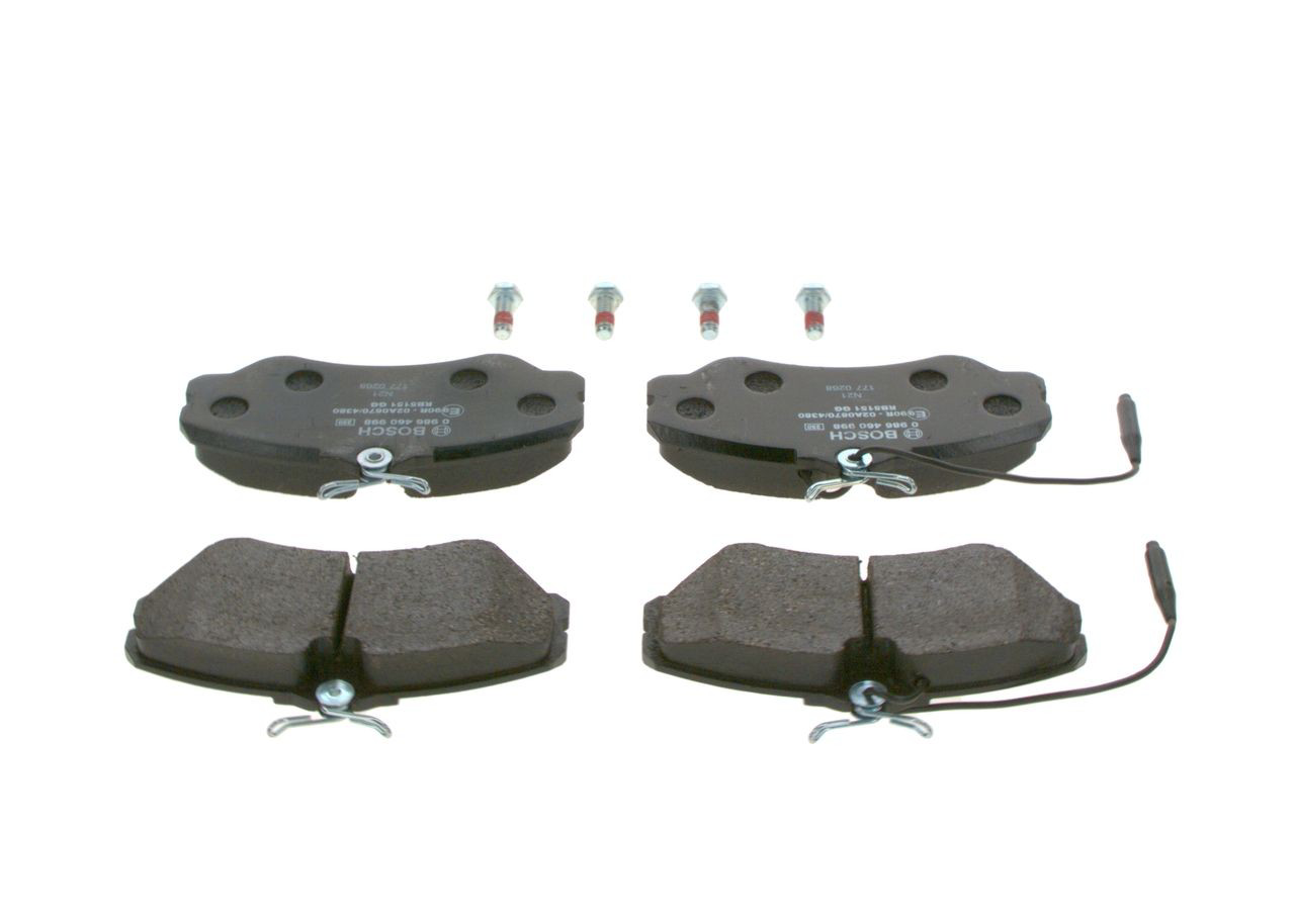 Купити 0986460998 Bosch Колодки гальмівні передні, дискові