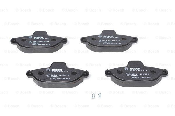 Гальмівні колодки Bosch 0986461119 ціна, від 15.40 USD