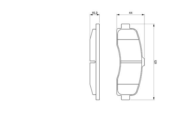 Купити 0986461122 Bosch Колодки гальмівні передні, дискові