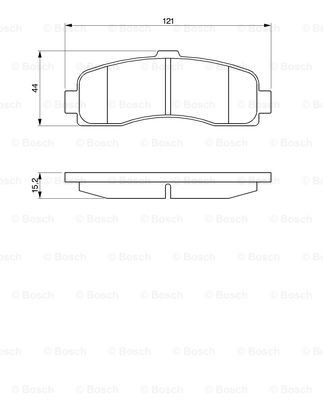 Гальмівні колодки Bosch 0986461122 ціна, від 14.00 USD