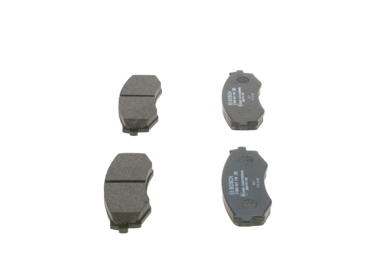 0986461139 Bosch Передні гальмівні колодки