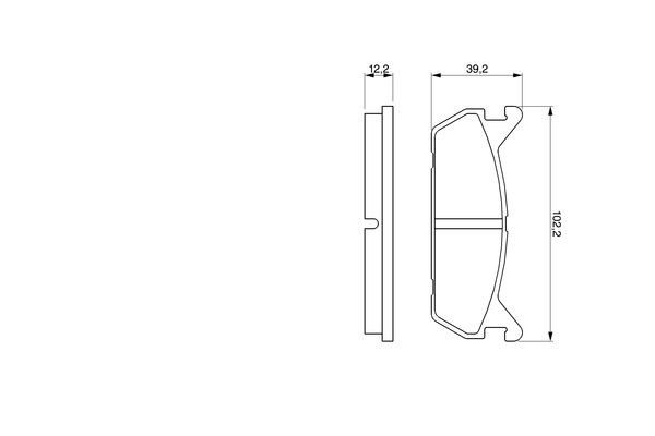 Задні гальмівні колодки 0986461146 Bosch